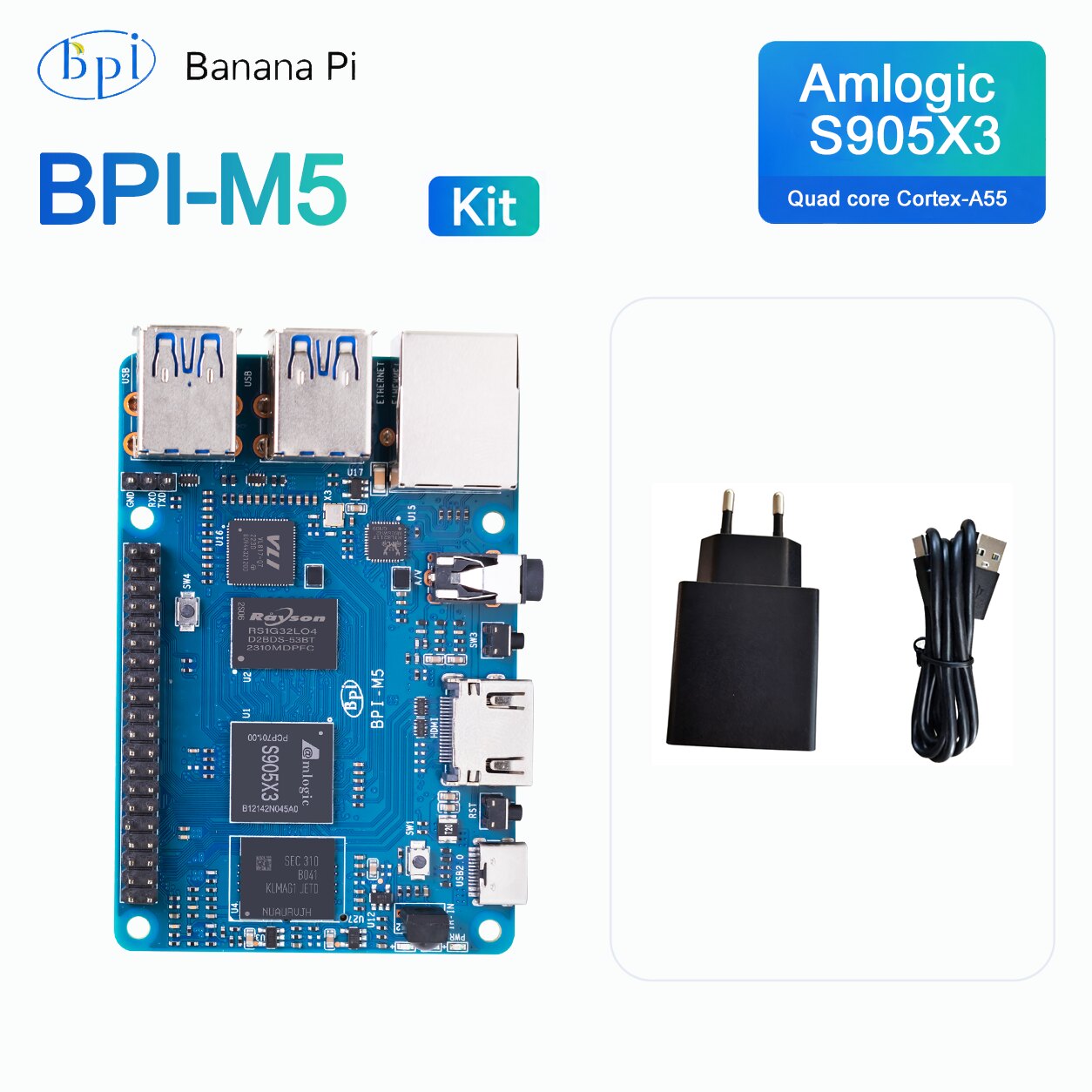 Banana Pi BPI-M5 Development B - đánh giá và giá Banana Pi Bpi-M5