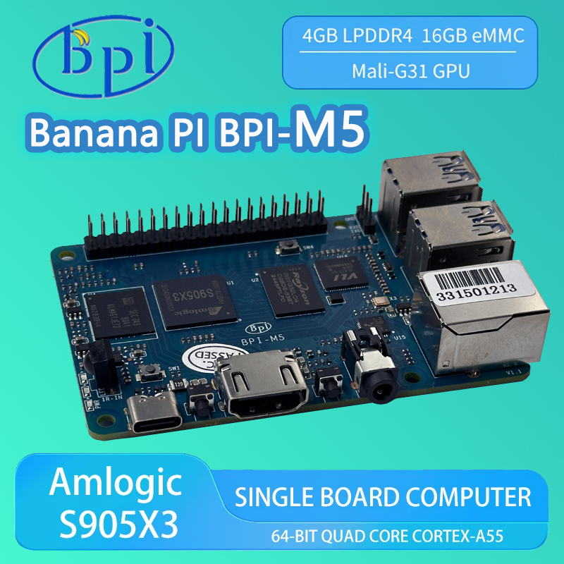 Banana PI BPI-M5 4GB LPDDR4 RA - đánh giá và giá Banana Pi Bpi-M5