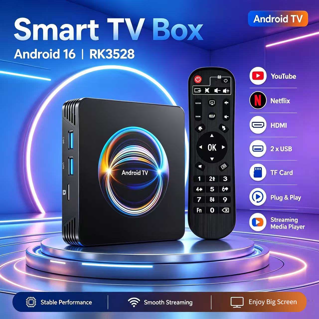 Android 16 X66 TV Box RK3528 Q - đánh giá và giá Khadas Vim4 8Gb